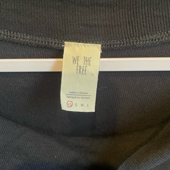 Free People We The Free Grapevine Asymmetrical Tunic Top Black XS - Picture 5 of 13